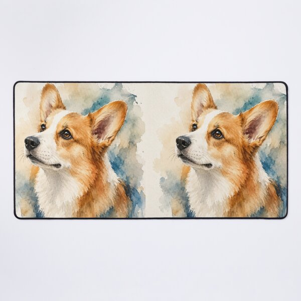 Item preview, Cute Corgi Watercolor Portrait – Dog designed and sold by Petsthetic.