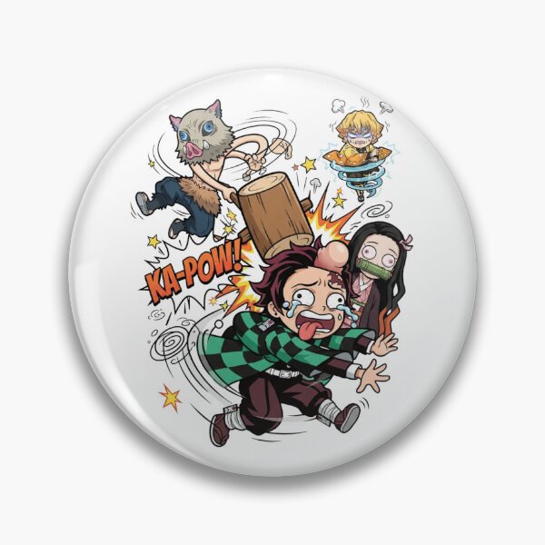 Item preview, Demon Slayer Total Chaos - Comic Design featuring Tanjiro, Inosuke, and Zenitsu designed and sold by FreakToons.