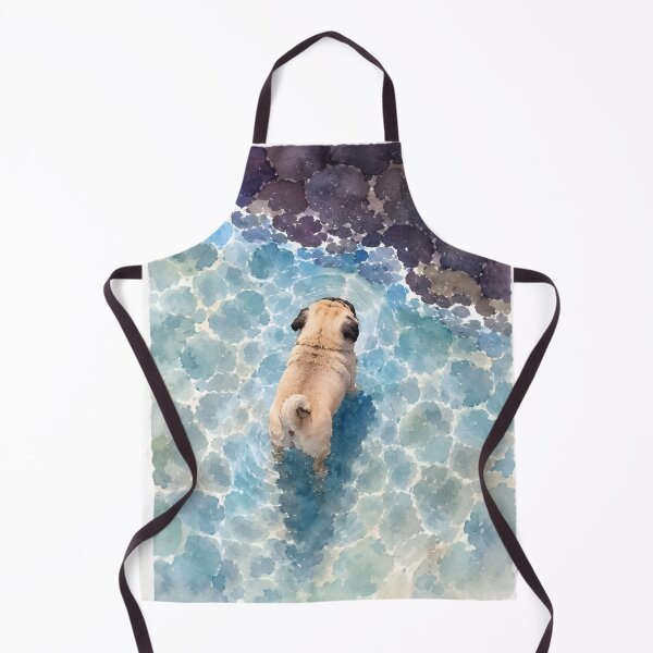 Item preview, Cute Pug Watercolor Portrait – Dog designed and sold by Petsthetic.
