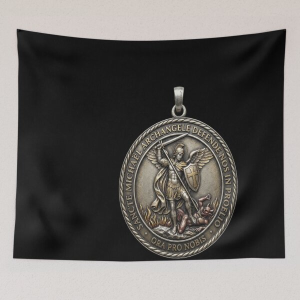 Item preview, Saint Michael Archangel Medal, St Michael Archangel designed and sold by leslygelbq.