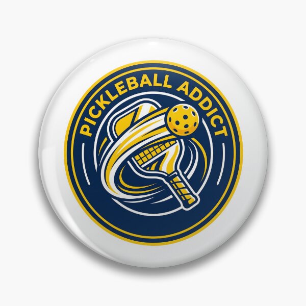 Item preview, Pickleball Addict Badge - Vintage Sport Emblem for Players designed and sold by MyHappyArtShop.