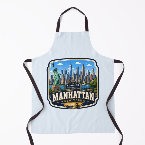Item preview, Manhattan, New York - Skyline, Statue & Bridge designed and sold by Myra365Art.