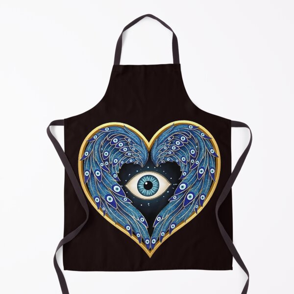 Item preview, Guardian Angel Evil Eye Sacred Heart Art designed and sold by WhiteLightPrint.