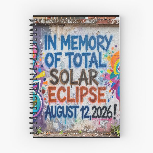 Item preview, For Astronomy Lover In Graffiti Style TOTAL SOLAR ECLIPSE AUGUST 12,2026! designed and sold by Giulivo Store Graphic.