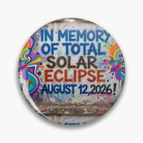Item preview, For Astronomy Lover In Graffiti Style TOTAL SOLAR ECLIPSE AUGUST 12,2026! designed and sold by Giulivo Store Graphic.