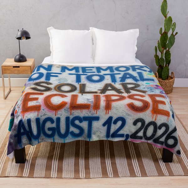 Item preview, For Astronomy Lover In Graffiti Style TOTAL SOLAR ECLIPSE AUGUST 12,2026! designed and sold by Giulivo Store Graphic.