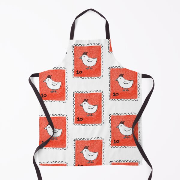 Item preview, 10 cent Postage Stamp Cute Baby Chick in Red and Black designed and sold by The Sketchlight.