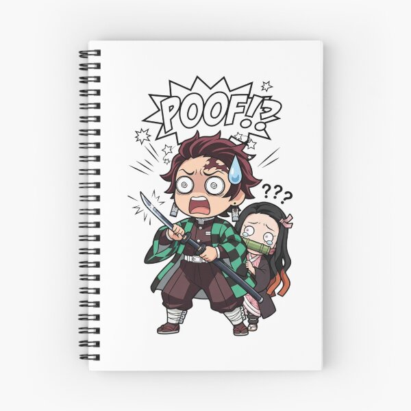 Item preview, Scared Tanjiro and Nezuko T-shirt - Kimetsu no Yaiba Chibi designed and sold by FreakToons.