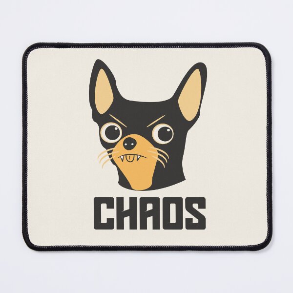 Item preview, Chaos Mad Dog Chihuahua Funny Illustration designed and sold by beboplab.