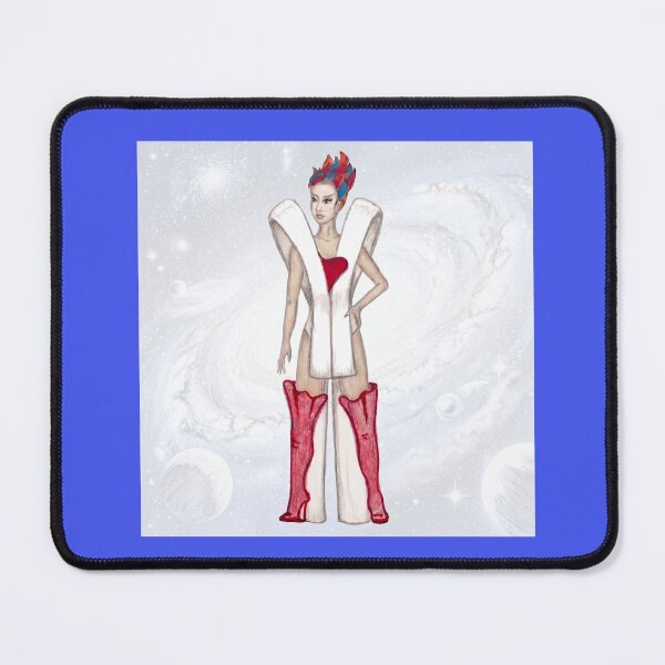 Item preview, Gia Avant Garde Fire Superhero Character Sketch designed and sold by BloomingPiscesArt.