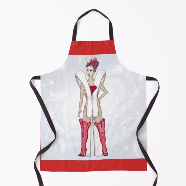 Item preview, Gia Avant Garde Fire Superhero Character Sketch designed and sold by BloomingPiscesArt.