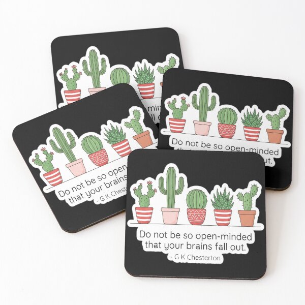 Item preview, Cactus Chesterton Quote designed and sold by leslygelbq.