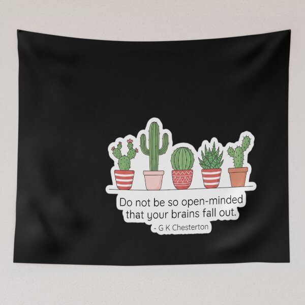 Item preview, Cactus Chesterton Quote designed and sold by leslygelbq.
