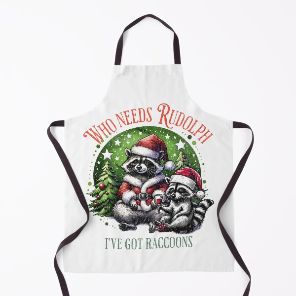 Item preview, Raccoon Christmas Funny Rudolph Alternative Holiday Design designed and sold by FuzionRaptor.