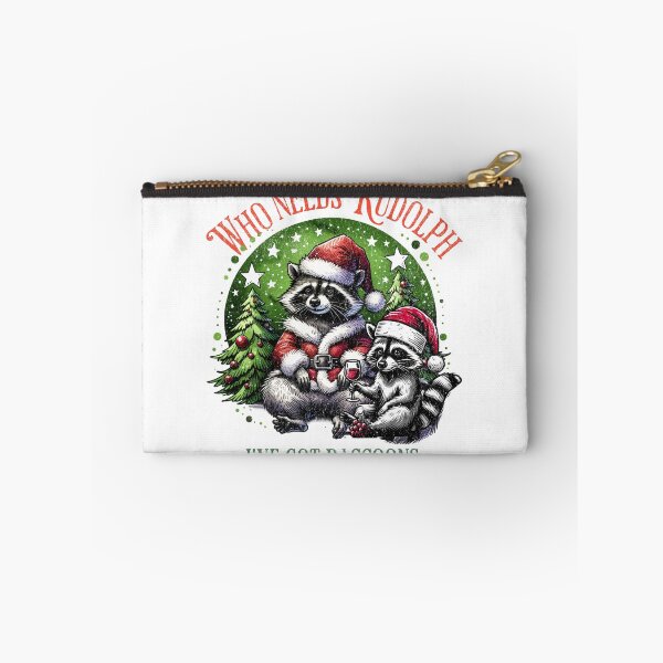 Item preview, Raccoon Christmas Funny Rudolph Alternative Holiday Design designed and sold by FuzionRaptor.