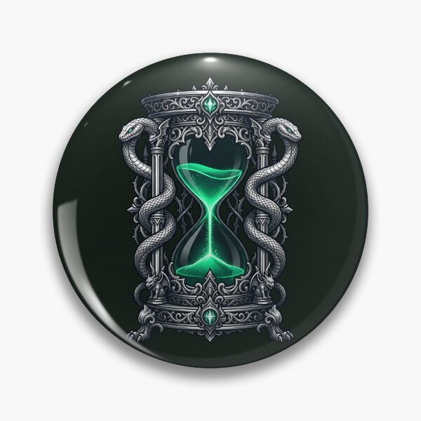 Item preview, Gothic Serpent Hourglass of Forbidden Time - Dark Magic Alchemist Tool designed and sold by KreonaTime.