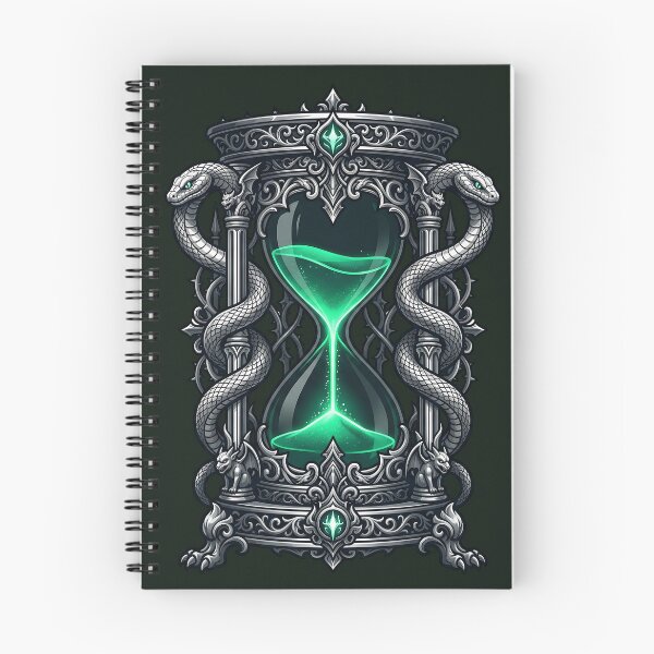 Item preview, Gothic Serpent Hourglass of Forbidden Time - Dark Magic Alchemist Tool designed and sold by KreonaTime.