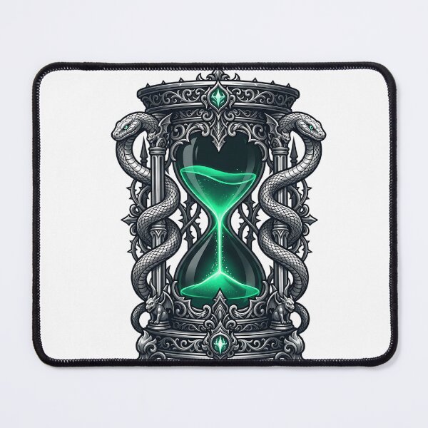 Item preview, Gothic Serpent Hourglass of Forbidden Time - Dark Magic Alchemist Tool designed and sold by KreonaTime.