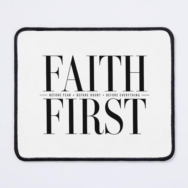 Item preview, Faith First Christian T-Shirt | Faith Over Fear Christian Design designed and sold by Illustrated Faith.