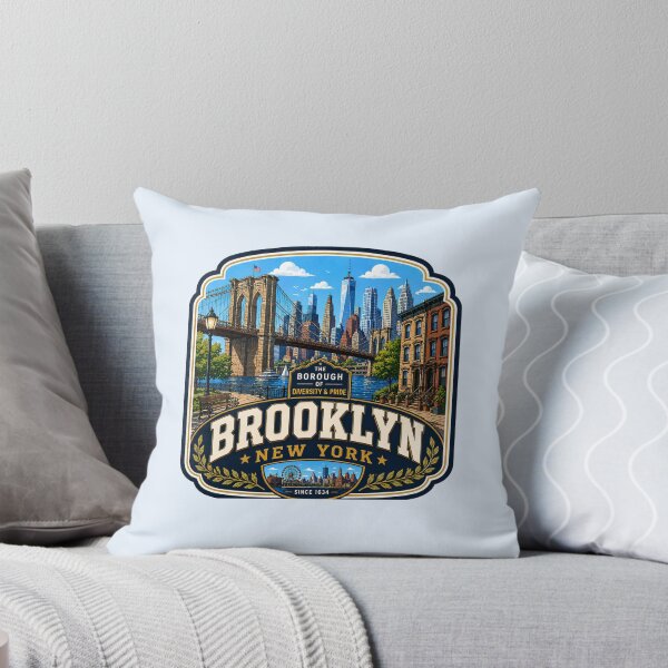 Item preview, Brooklyn, New York - Bridge & Skyline designed and sold by Myra365Art.