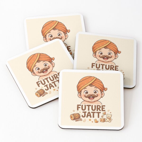 Item preview, Future Jatt Cute Baby Punjabi Onesie Turban Cartoon designed and sold by Softlife by Harvir.