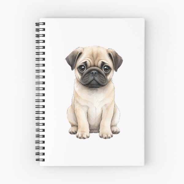 Item preview, Cute Pug Watercolor Portrait – Dog designed and sold by Petsthetic.