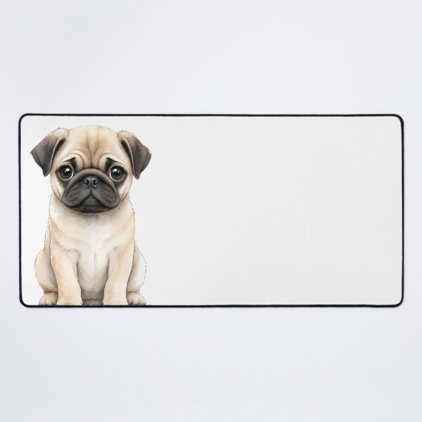 Item preview, Cute Pug Watercolor Portrait – Dog designed and sold by Petsthetic.