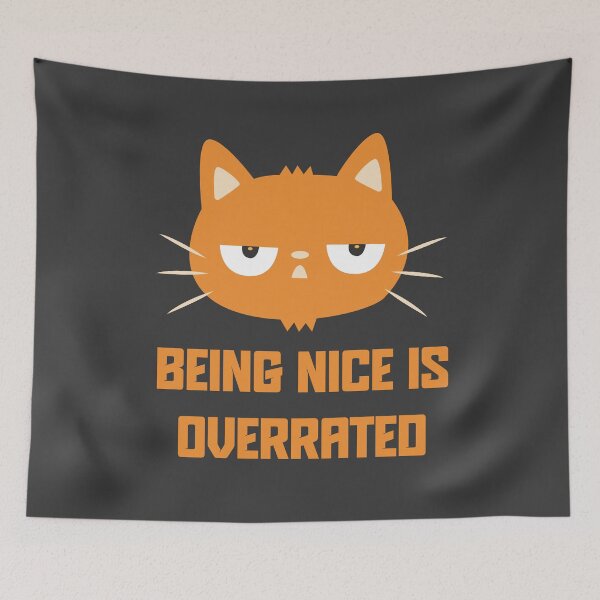 Item preview, Being Nice is Overrated Illustration designed and sold by beboplab.