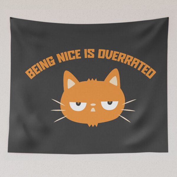 Item preview, Being Nice is Overrated Illustration designed and sold by beboplab.
