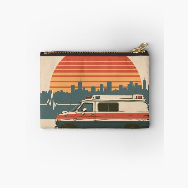 Item preview, Paramedic Retro Ambulance EMT Sunrise Art designed and sold by FrostyFrisby.
