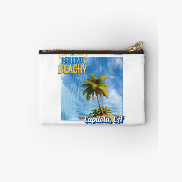 Item preview, Feeling Beachy Capitola CA Retro Palm Tree Sky Design designed and sold by DonnaRaine.