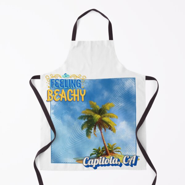 Item preview, Feeling Beachy Capitola CA Retro Palm Tree Sky Design designed and sold by DonnaRaine.