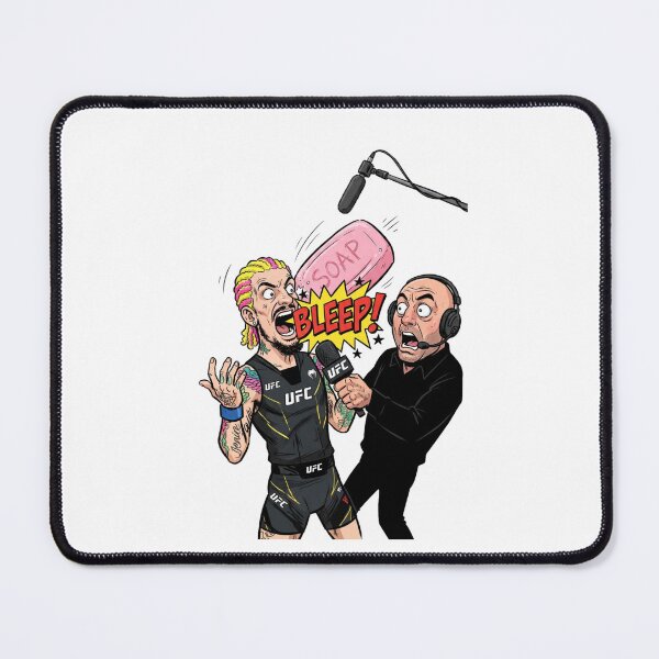 Item preview, Funny Sean O'Malley and Joe Rogan UFC Soap Interview Cartoon Design designed and sold by annaarthk.