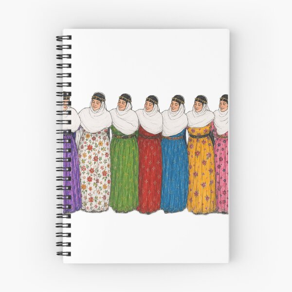 Item preview, Kurdish Women Traditional Dance Folk Art designed and sold by DailyDoodlesBySumbul.