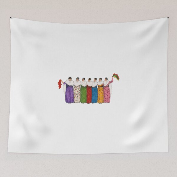 Item preview, Kurdish Women Traditional Dance Folk Art designed and sold by DailyDoodlesBySumbul.