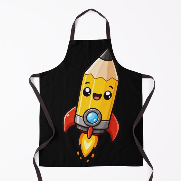 Item preview, Cute Rocket Pencil – Creative School & Study Space Adventure designed and sold by DreamPrintForge.