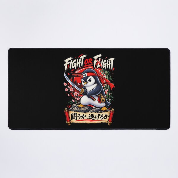 Item preview, Fight or Flight Penguin Samurai Design, Funny Warrior Humor, Japanese-Inspired designed and sold by Cree8if.