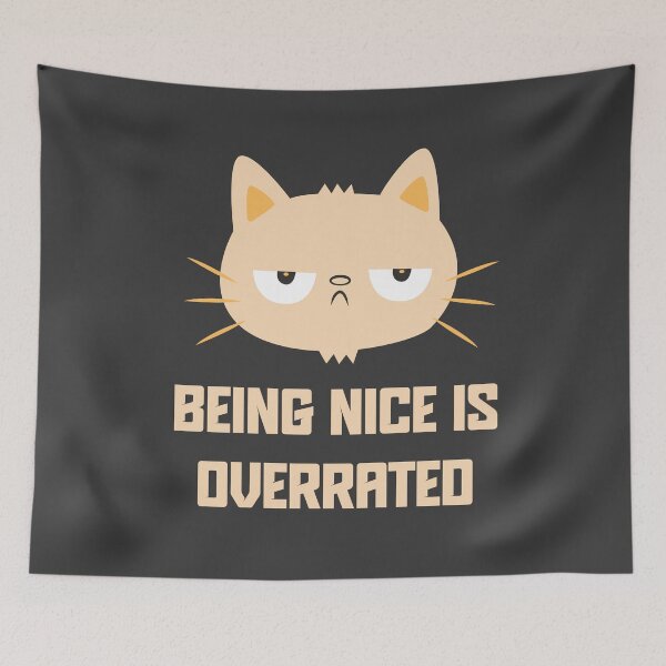 Item preview, Being Nice is Overrated Illustration designed and sold by beboplab.