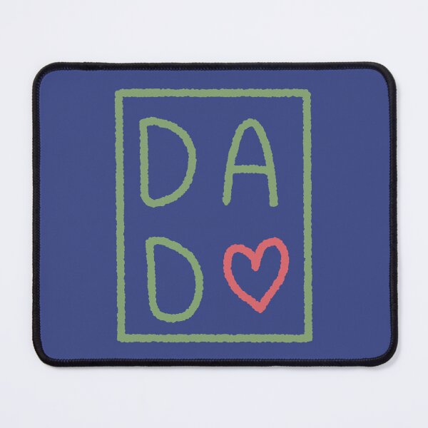 Item preview, DAD Green Lettering with Pink Heart designed and sold by FrenchieBoops.