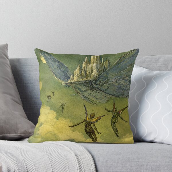 Item preview, Fantasy Wall Art, Vintage Mythical Illustration, Flying Island in the Night, Fantasy Art Lovers designed and sold by RickE.
