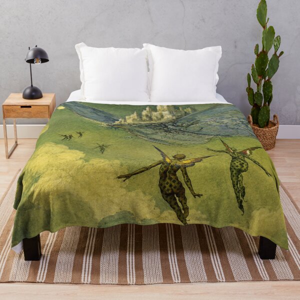 Item preview, Fantasy Wall Art, Vintage Mythical Illustration, Flying Island in the Night, Fantasy Art Lovers designed and sold by RickE.