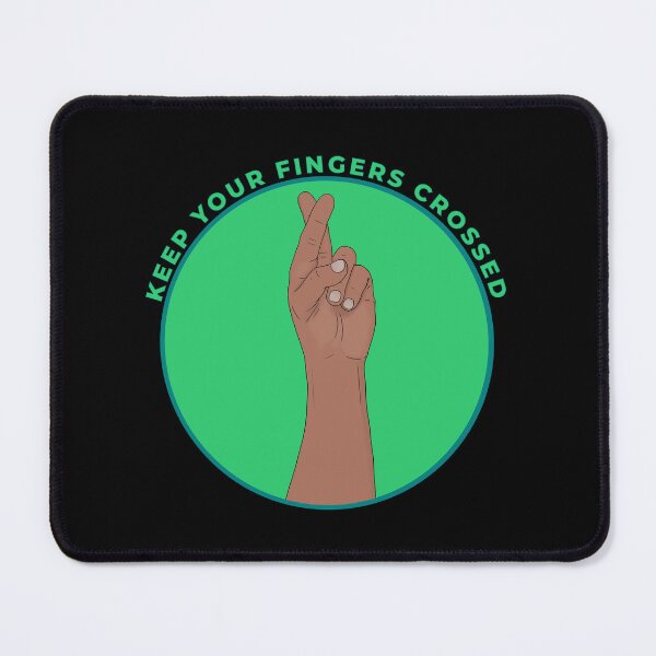 Item preview, Keep Your Fingers Crossed Lucky Charm Vintage Hand Sign designed and sold by shopdiego.