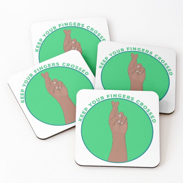 Item preview, Keep Your Fingers Crossed Lucky Charm Vintage Hand Sign designed and sold by shopdiego.
