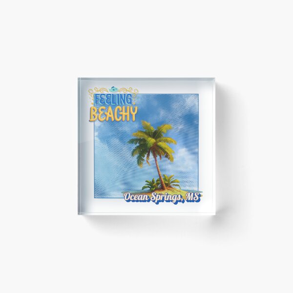 Item preview, Feeling Beachy Ocean Springs MS Retro Palm Tree Design designed and sold by DonnaRaine.