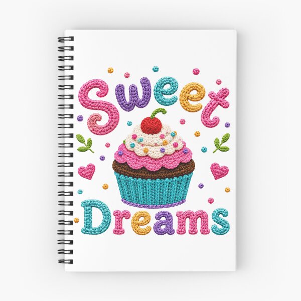 Item preview, Sweet Dreams Retro Crochet-Style Cupcake Print Shapes Mania designed and sold by Shapes-Mania.