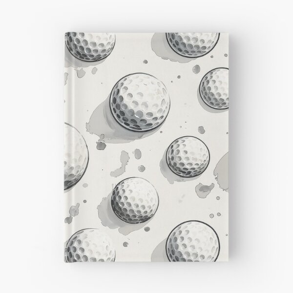 Item preview, Watercolor Golf Ball Pattern - Grey Monochrome Sports Illustration Design designed and sold by Nine Lives Studio.
