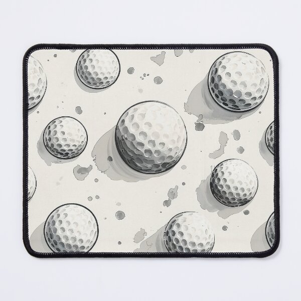 Item preview, Watercolor Golf Ball Pattern - Grey Monochrome Sports Illustration Design designed and sold by Nine Lives Studio.