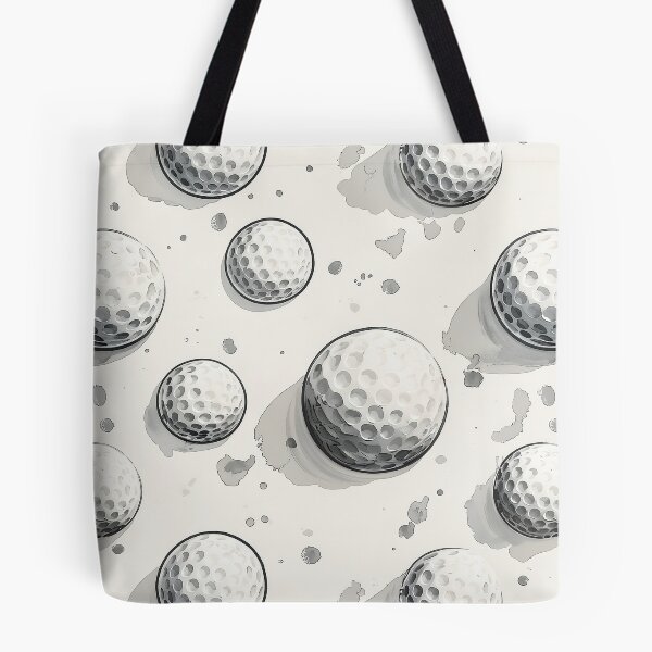 Item preview, Watercolor Golf Ball Pattern - Grey Monochrome Sports Illustration Design designed and sold by Nine Lives Studio.