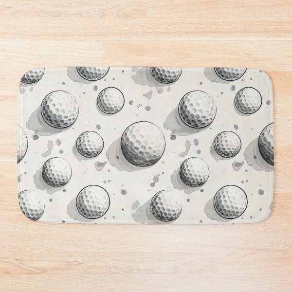 Item preview, Watercolor Golf Ball Pattern - Grey Monochrome Sports Illustration Design designed and sold by Nine Lives Studio.
