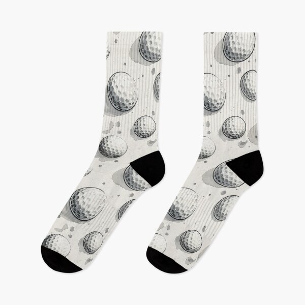Item preview, Watercolor Golf Ball Pattern - Grey Monochrome Sports Illustration Design designed and sold by Nine Lives Studio.